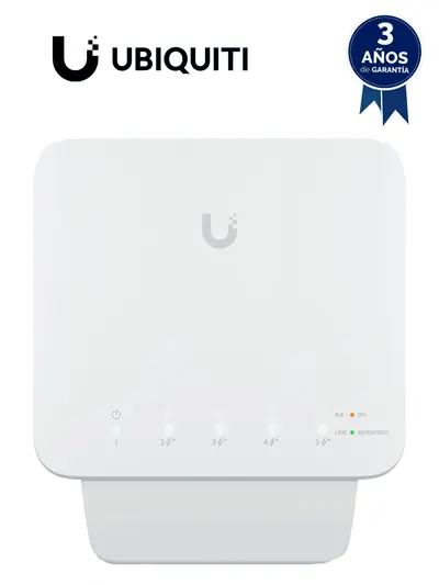 Switch UniFi USW-FLEX de 5 puertos Gigabit con PoE