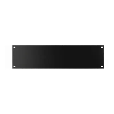 Tapa Ciega para Rack / 2 UR / Acero 2.66 mm / 3.47 x 19.00 x 0.11 in / Negro