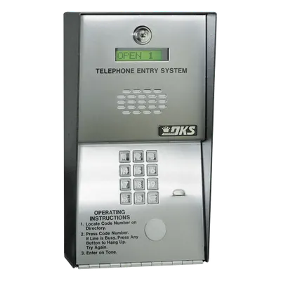 Audioportero Telefónico / 600 Números / 2 Puertas / 16 Dígitos / Línea Análoga o Digital / Montaje Sobreponer