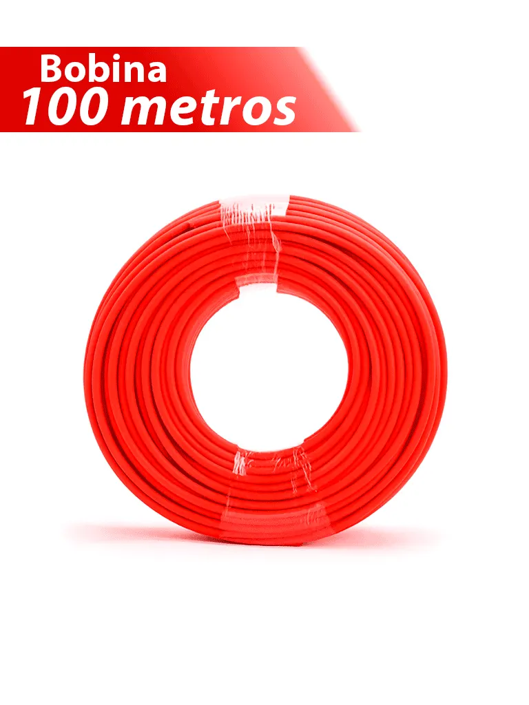 Cable fotovoltaico SOLAREVER SE-604 rojo de 10 AWG para sistemas solares