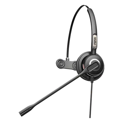 Diadema monoaural con tecnología antishock para teléfonos IP FANVIL y Polycom con micrófono de cancelación de ruido, larga durabilidad 