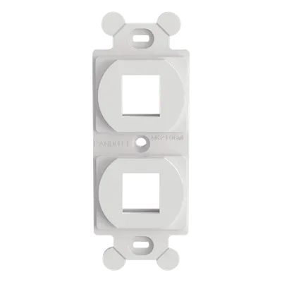 Marco para módulos Keystone PANDUIT NetKey NK2106MFWH de 2 puertos