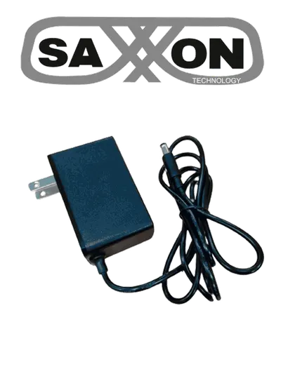 SAXXON KA24D1202000USH - Fuente de Poder Regulada / 12 Vcc 2 Amper / Conector Macho / Voltaje de Entrada: 100-240V / Ideal para Cámaras de CCTV , Controles de Acceso y Asistencia