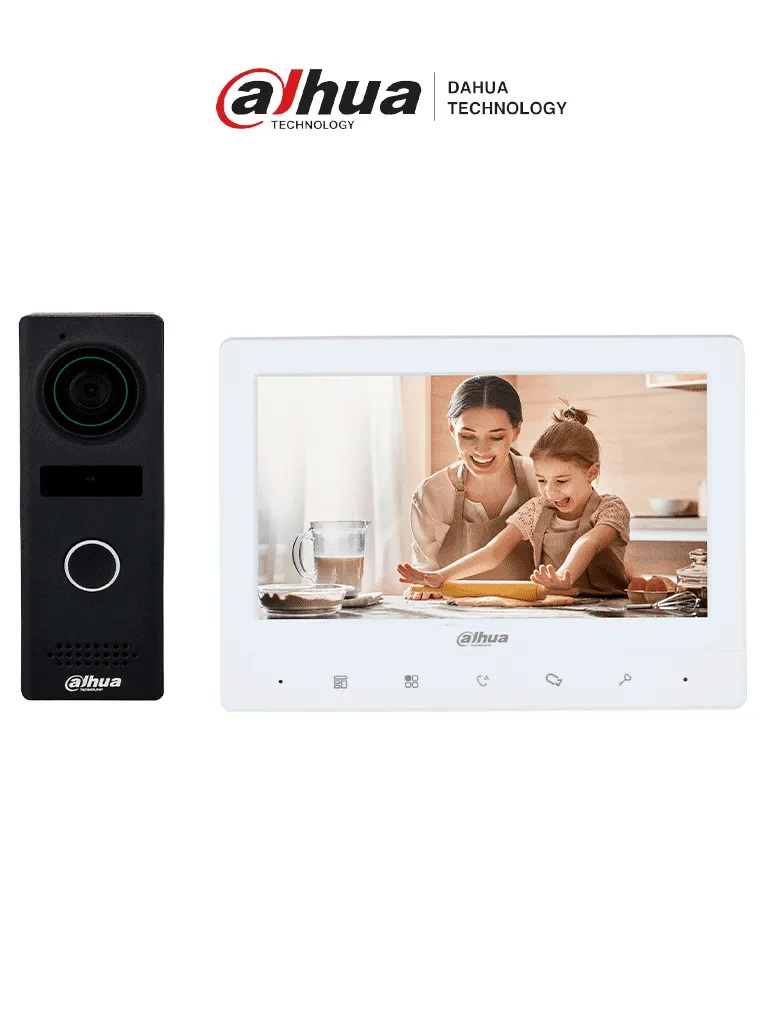 Videoportero DAHUA KTA02M con cámara de 1.3 MP y monitor de 7 pulgadas