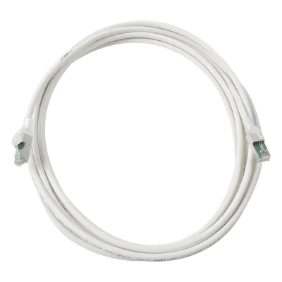 Patch Cord Cat6A S/FTP / 4.57 m (15 ft) / Blindaje 360° / CM/LS0H / 26 AWG / Ultra Delgado / Blanco