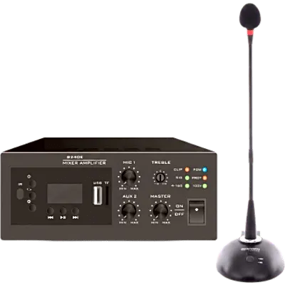 Kit amplificador y micrófono EPCOM PROAUDIO EPB240E/MIC de 240W