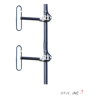 Antena Base UHF / 2 Dipolos / 406-512 MHz / 500 W / 3-6 dBd / 78.7 x 30.48 cm (31 x 12 in)