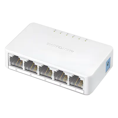 Switch de escritorio Mercusys MS105 de 5 puertos 10/100 Mbps