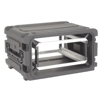 Gabinete Móvil con Amortiguador / Rack 19" / 4U / Ruedas Integradas / Resistente a Golpes y Agua / 23.875" Profundidad Riel a Tapa