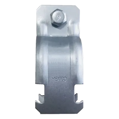 Abrazadera Unicanal / 19 mm (3/4") / Calibre 16 (1.5 mm) / Conduit Cédula 40 / 5.3 kg por 100 unidades