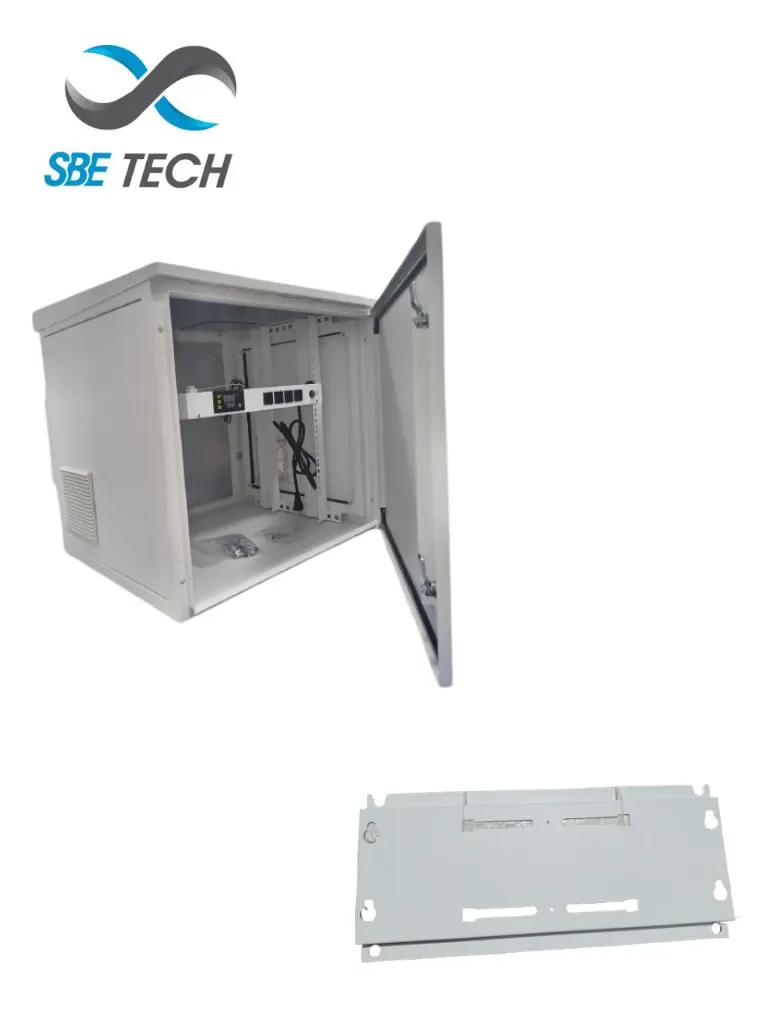 Gabinete exterior SBE TECH SBE-FRT9UR de 19 pulgadas y 9UR