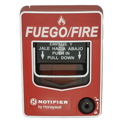 Estación Manual de Pull NOTIFIER NBG-12WLSP Inalámbrica con Reset por Llave