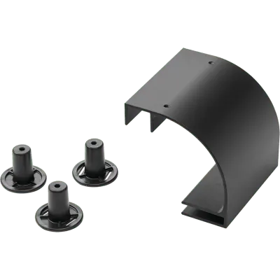 Kit de Bajada de Cable / Radio de Curvatura / Escalerilla 18 in / Aluminio / Negro