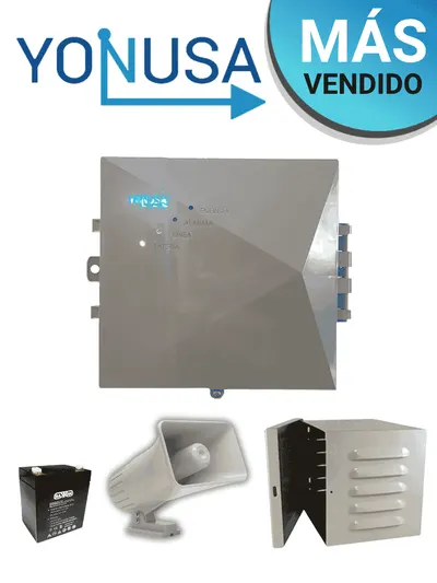 Energizador para cerco eléctrico YONUSA EYNG120001 con sirena y batería
