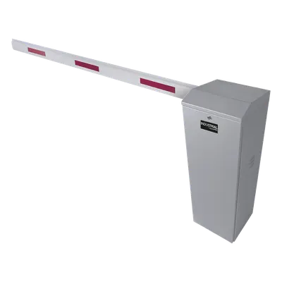 Kit de Barrera Vehícular Izquierda Color Gris y Brazo Ajustable de 3.6 a 5.5 m 