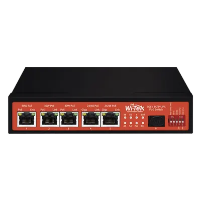 Controlador Solar de 15A con Switch PoE /  1 Puerto Gigabit PoE 802.3 bt / 2 Puertos PoE 802.3 af/at / 2 Puertos PoE Pasivo 24/48 Vcc / 1 Puerto SFP / No administrable