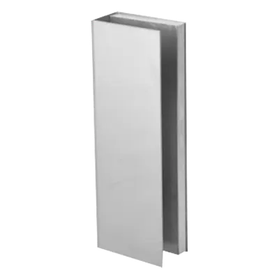 Bracket de Montaje Tipo U / Puertas de Vidrio 3/4" (19.1 mm) / Chapas Magnéticas 600 a 1200 lbs / Ajuste por Opresores / Aluminio Anodizado