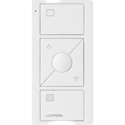 Control Pico inalámbrico de 3 botones con subir/bajar y botón de escena favorita, tecnología Clear Connect RF