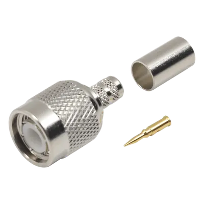 Conector coaxial TNC macho RF Industries RFT-1202-2 para RG-58/U y LMR-195