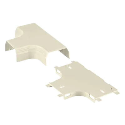 Accesorio en T para Canaleta / PVC Rígido / UL94V-0 / 0 a 50°C / Bajo Voltaje / Blanco
