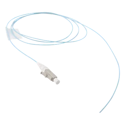 Pigtail de Fibra Óptica / LC Simplex / Multimodo OM3 50/125 / LS0H / Aqua / 1 Metro (3.28 Pies)
