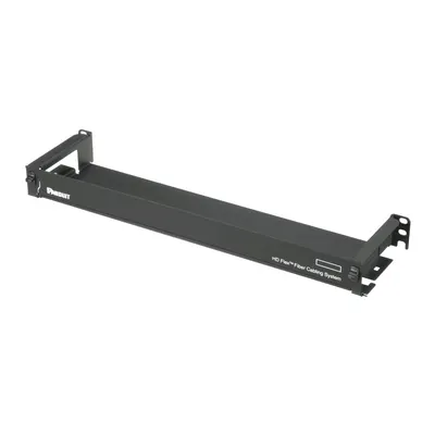 Organizador de Cables Frontal / 1 UR / Hasta 12 Casetes / 1728 Fibras / 3.28 ft / Negro