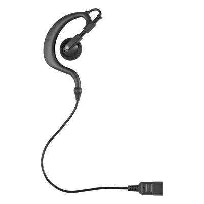 Audífono de Gancho para Radio / Cables Reforzados con Kevlar / Conector 5 lbs / Compatible 1 y 2 Cables / PTT Optimizado
