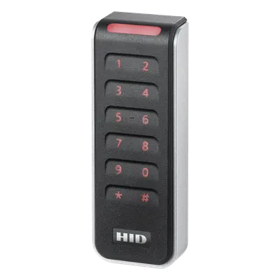 Lector de Control de Acceso con Teclado Capacitivo / Multitecnología SEOS / Salida Wiegand y OSDP / 12 VCC / 1.78 x 4.79 x 0.85 pulgadas