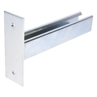 Ménsula Unicanal, 300mm, con acabado Electro Zinc
