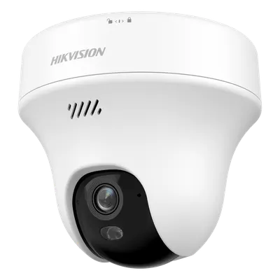 Cámara turret PT Hikvision DS-2CFWQ3 de 3 MP con audio bidireccional