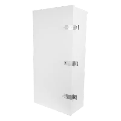 Gabinete para instalación de 3 Baterías PL110D12, Fabricado en Lámina Galvanizada, Accesorios para piso o poste (No incluidos) (EI-PCB-04-11-03-W3S)
