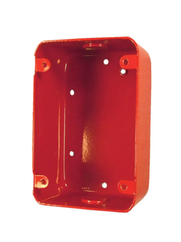 Caja posterior para estación manual BOSCH FMM-100BB-R – Metal roja con certificación UL