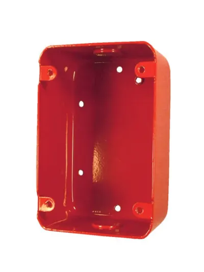 Caja posterior para estación manual BOSCH FMM-100BB-R – Metal roja con certificación UL