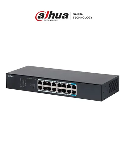 Switch Gigabit DAHUA DH-S3016-16GT de 16 puertos RJ-45