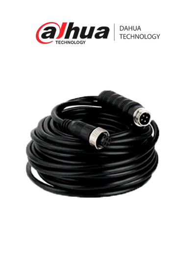 DAHUA MCNU-GXF4-GXM4-6-02 - Cable extensor tipo aviación de 6 Metros/ Para transmisión de video y audio analogico/ Conectores M12 hembra a M12 macho/ 4 Pines/ Especial para DVR Movil/