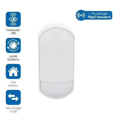 Detector PIR interior OPTEX FLX-S-ST con lente giratoria 180°