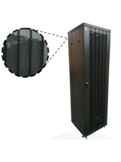 SBE TECH SBE-GNL42URV6001.2PC - Gabinete de Piso / 42 UR / Puerta de perforada/ Medidas: 2050x600x1200 mm