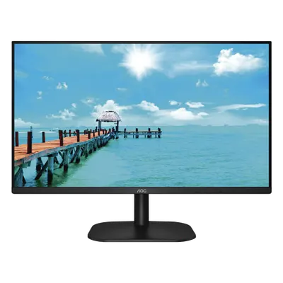 Monitor LED de 27" VESA, Resolución 1920 x 1080 Pixeles, Entradas de Video VGA / HDMI. Panel IPS LCD Backlight LED. Ultra Delgado