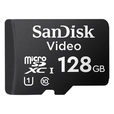 Tarjeta MicroSDXC / 128 GB / Clase 10 / Lectura 80 MB/s / 64 TBW / -25°C a 85°C