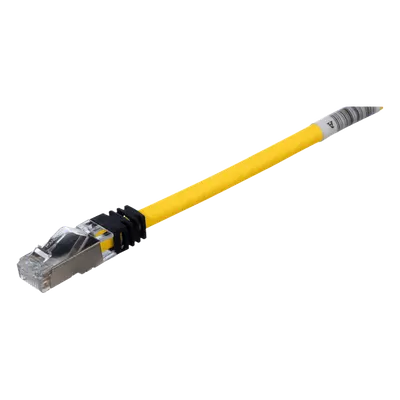 Patch Cord Cat6A / Blindado S/FTP / 26 AWG / 500 MHz / 3 m (9.8 ft) / LS0H / Amarillo
