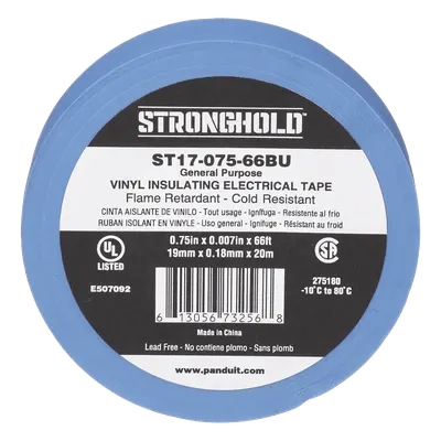 Cinta aislante de PVC PANDUIT ST17-075-66BU para instalaciones eléctricas