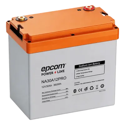Batería de Iones de Sodio Ciclo Profundo / 12 Vcc 30 Ah / 360 Wh / 4000 Ciclos / Bluetooth / IP65