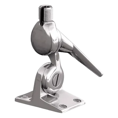Soporte de Montaje de Cremallera / Acero Inoxidable / Sin Tuercas / Dientes 5° / Liberación Rápida / Rosca 1"-14 / Ranura para Cable