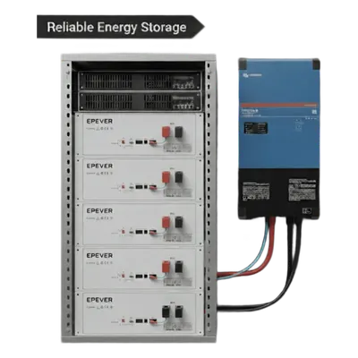 Kit Inversor Cargador / 4 kW / 110 Vca / 20.48 kWh LiFePO4 / Transferencia 16 ms / 96% Eficiencia / 5.12 kWh por módulo