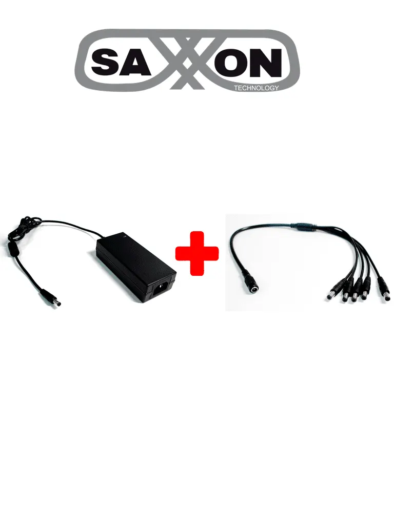 Fuente de poder SAXXON PSU1205D con divisor para CCTV