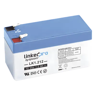 Batería de respaldo LINKEDPRO LK1.212 de 12 V y 1.2 Ah