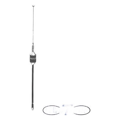 Antena Móvil CB / 26-30 MHz / 1/4 Onda / Bajo Perfil / Acero Inoxidable 17-7 PH / Rosca 3/8'-24