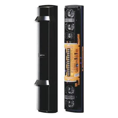 Barrera fotoeléctrica / 100 m (328 ft) / 4 rayos / 4 canales / Doble modulación / Transmisión automática de potencia