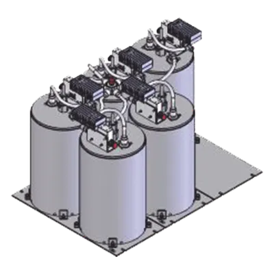 Combinador UHF / 6 Canales / 430-470 MHz / Rack 19" / 125 W / 100 kHz / 1/4 Onda / 2.17 ft Altura