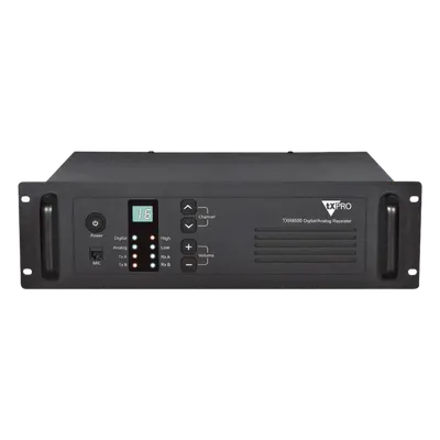 Repetidor UHF TX PRO TXR8500U de 40 W para montaje en rack